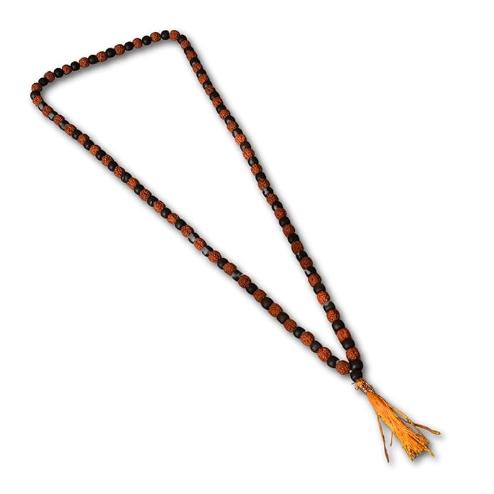 Japam - Divya Shakti Rudraksha Karungali Mala - 108+1 Beads