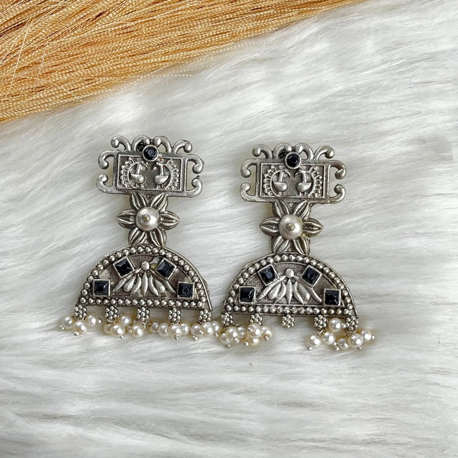 Black Silver Idol Earrings - womaniya - Black Silver Idol Earrings - womaniya -  -  - Black Silver Idol Earrings - womaniya - #tag1# - #tag2# - #tag3# - #tag4#