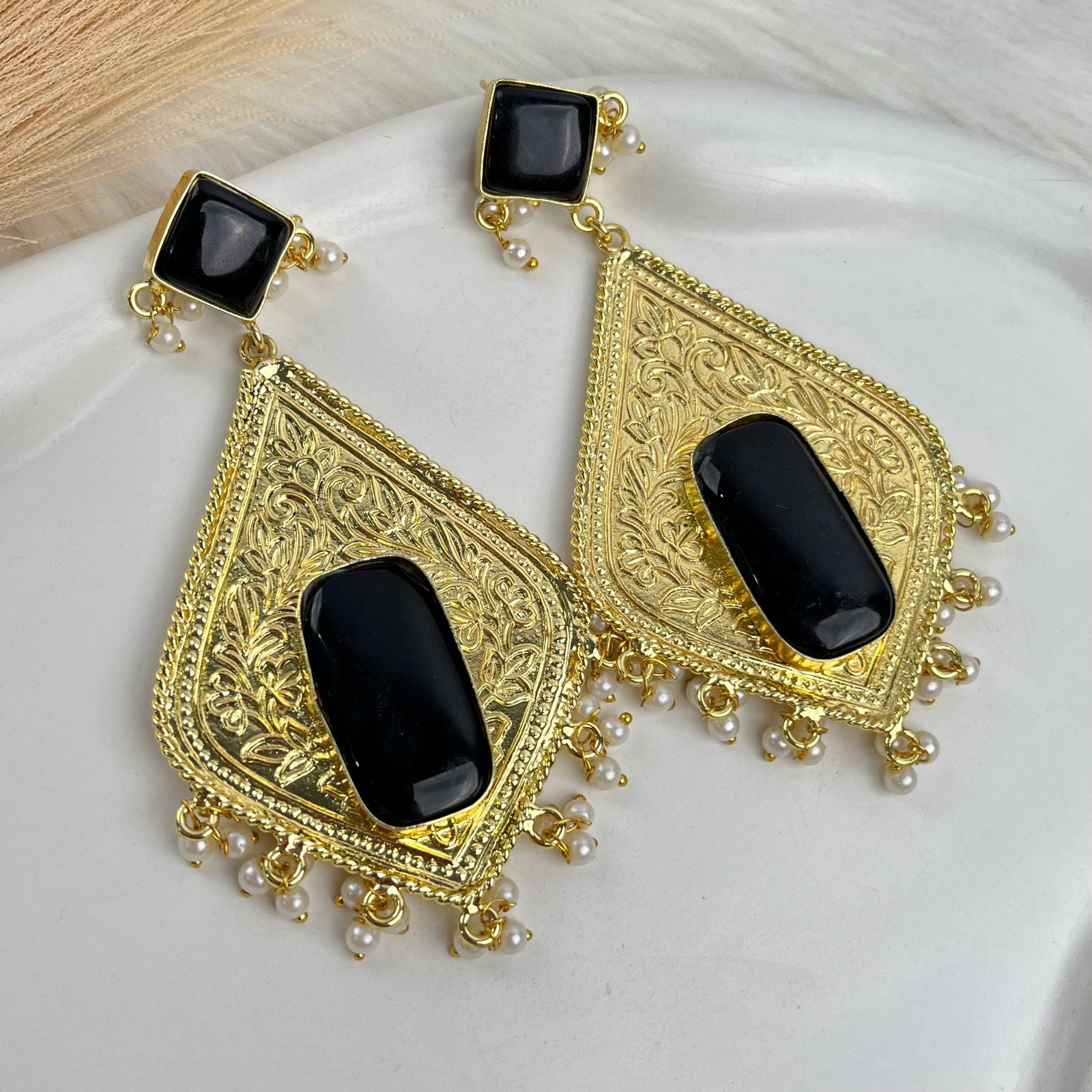 Black Tassel Earrings - womaniya - Black Tassel Earrings - womaniya -  - Womaania - Black Tassel Earrings - womaniya - #tag1# - #tag2# - #tag3# - #tag4#