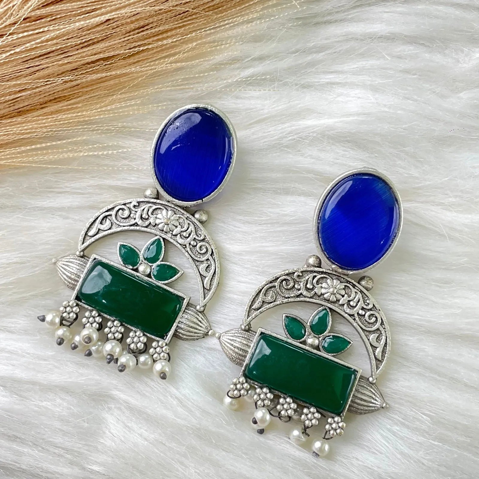 Blue - Green Chaandani Earrings - womaniya - Blue - Green Chaandani Earrings - womaniya -  -  - Blue - Green Chaandani Earrings - womaniya - #tag1# - #tag2# - #tag3# - #tag4#