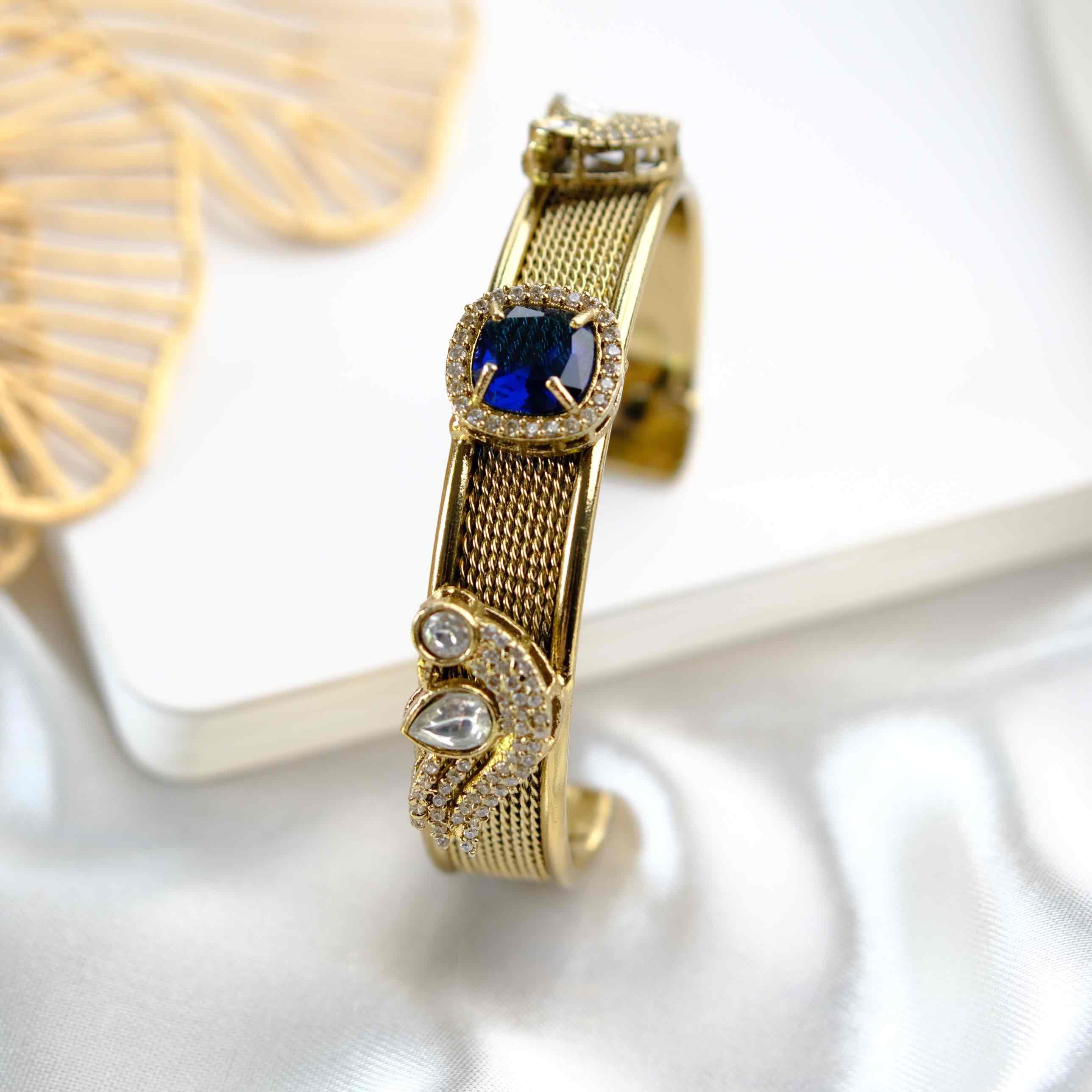 Navy Blue Suhana Fusion Bangle