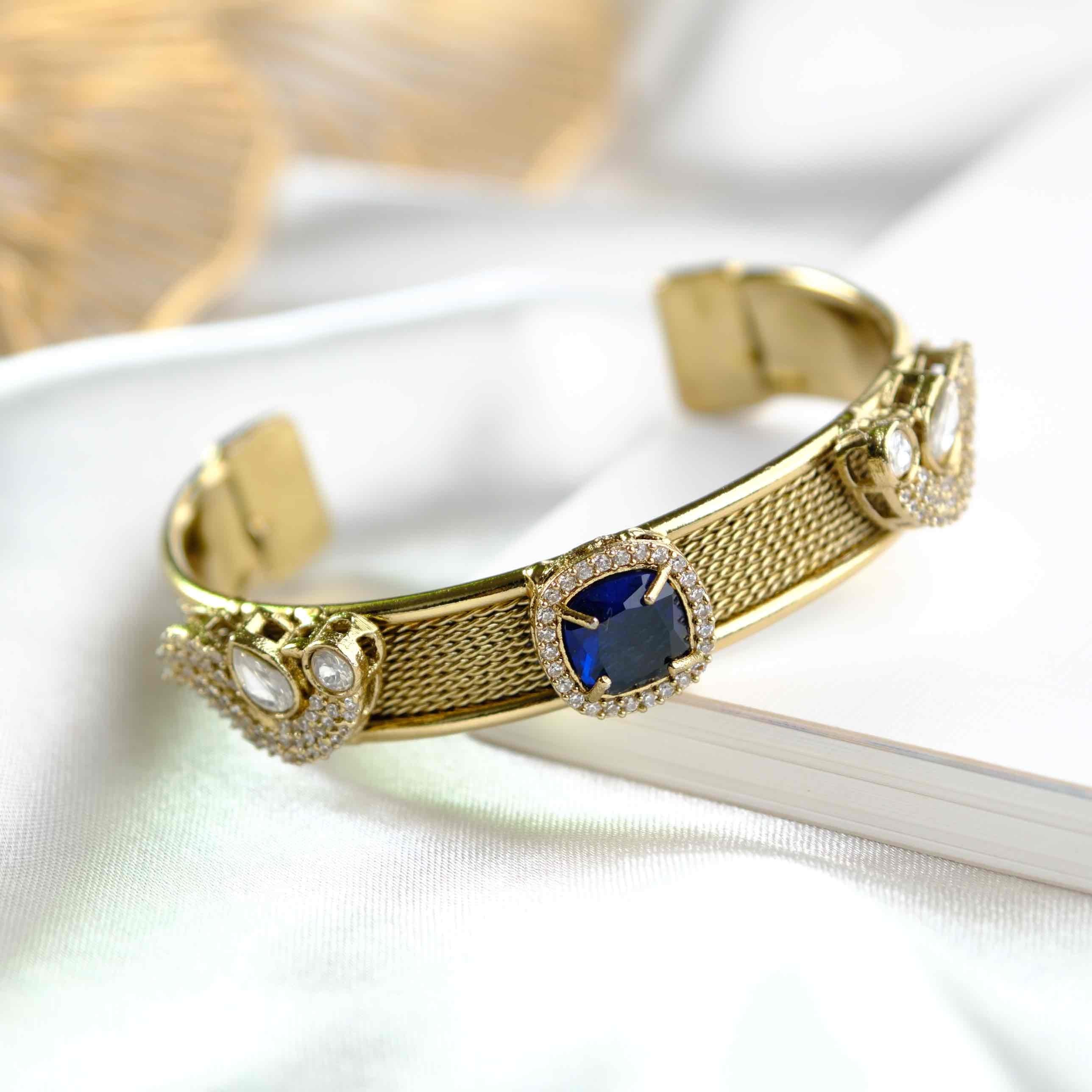 Navy Blue Suhana Fusion Bangle