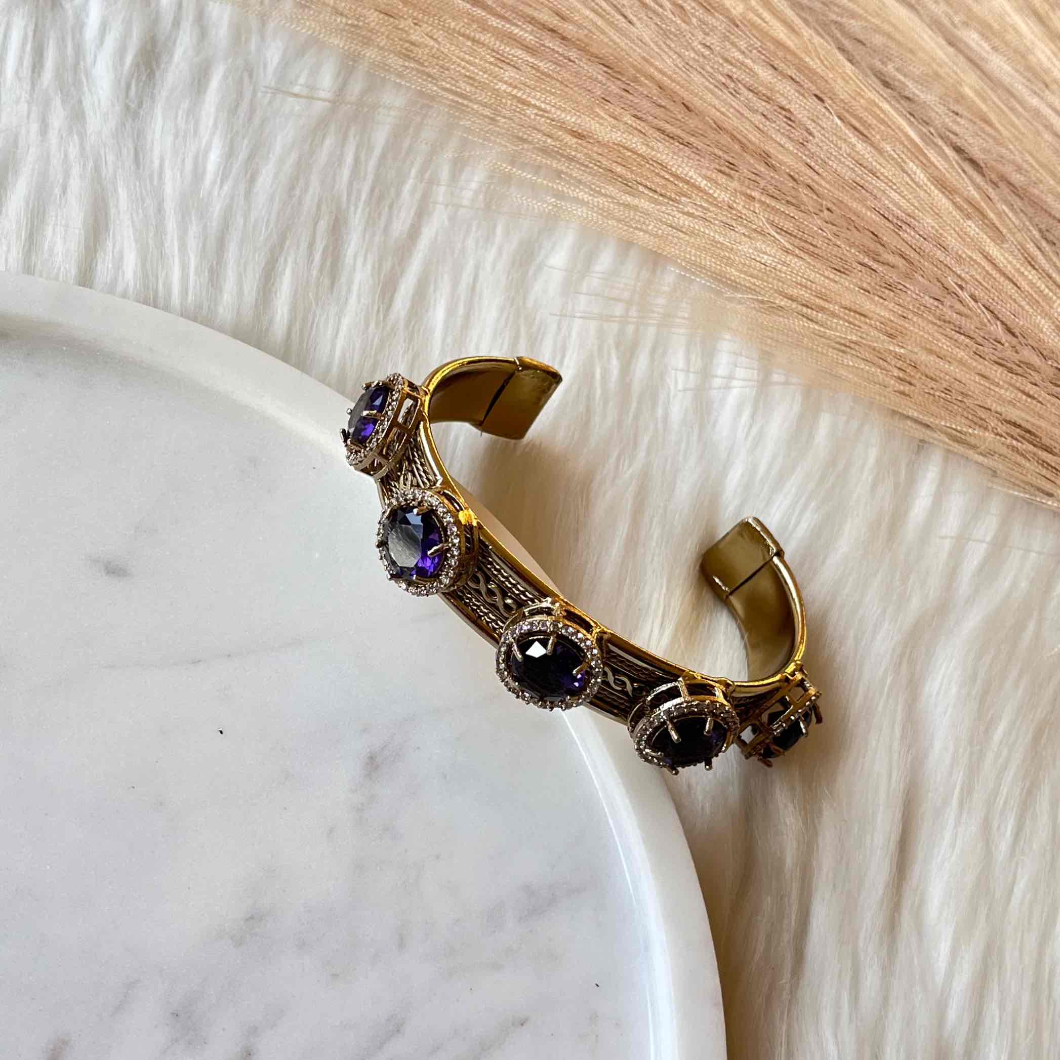 Purple Majestic Motif Fusion Bangle