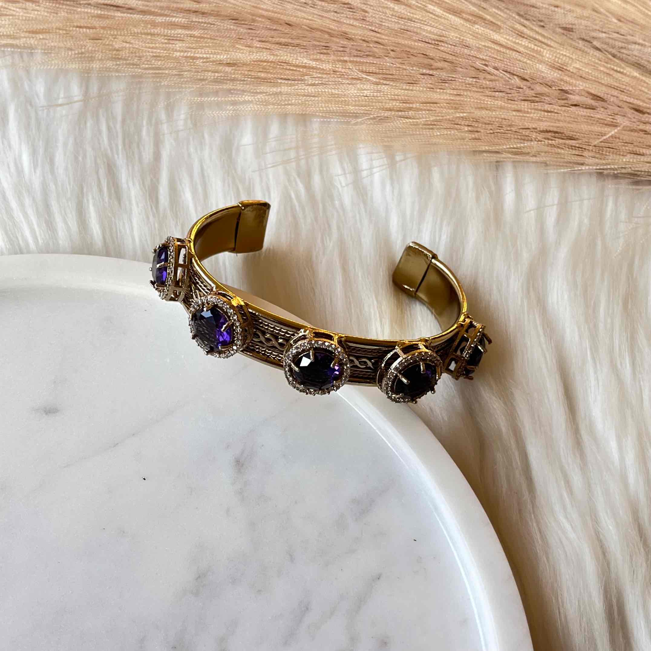 Purple Majestic Motif Fusion Bangle