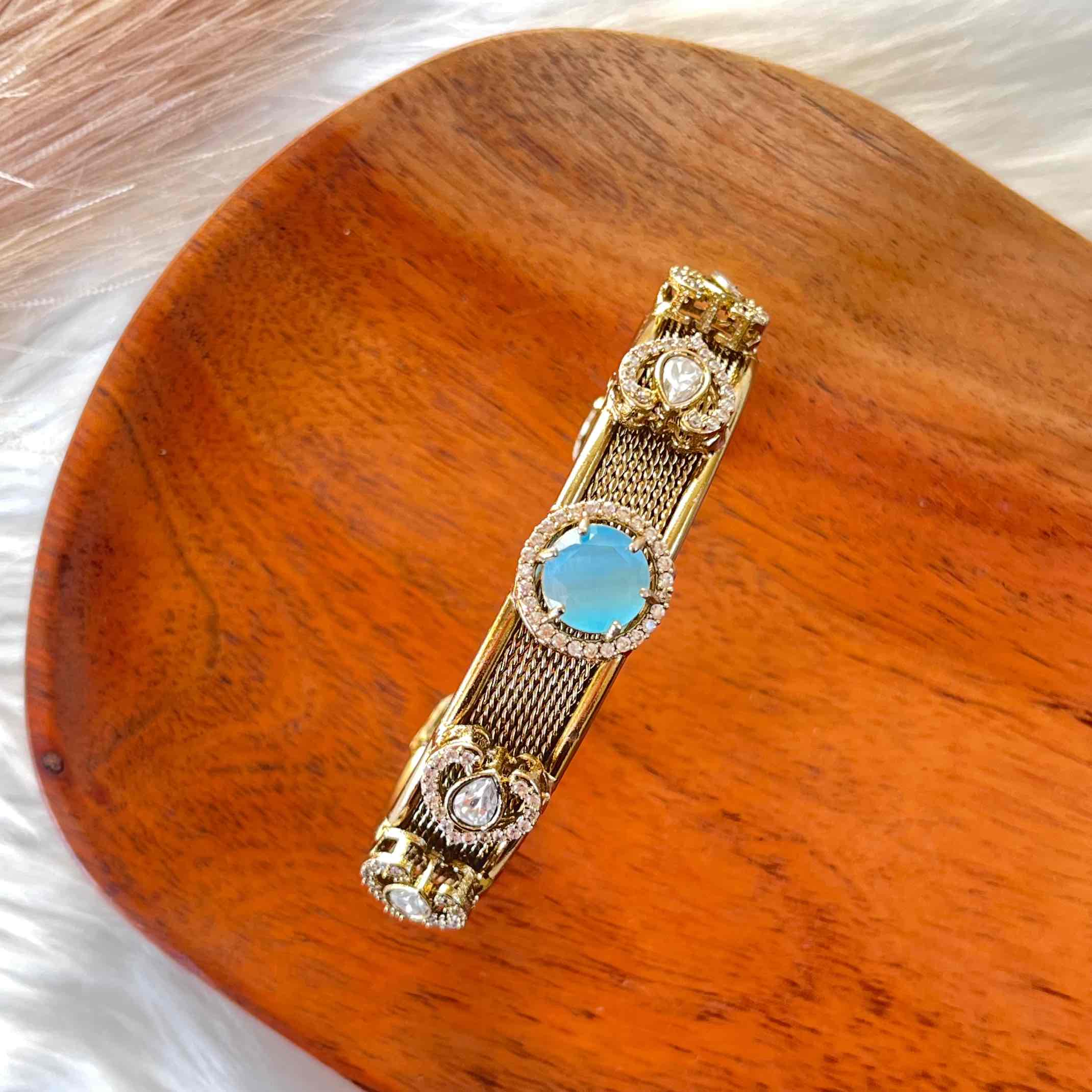 Blue Heart Fusion Bangle