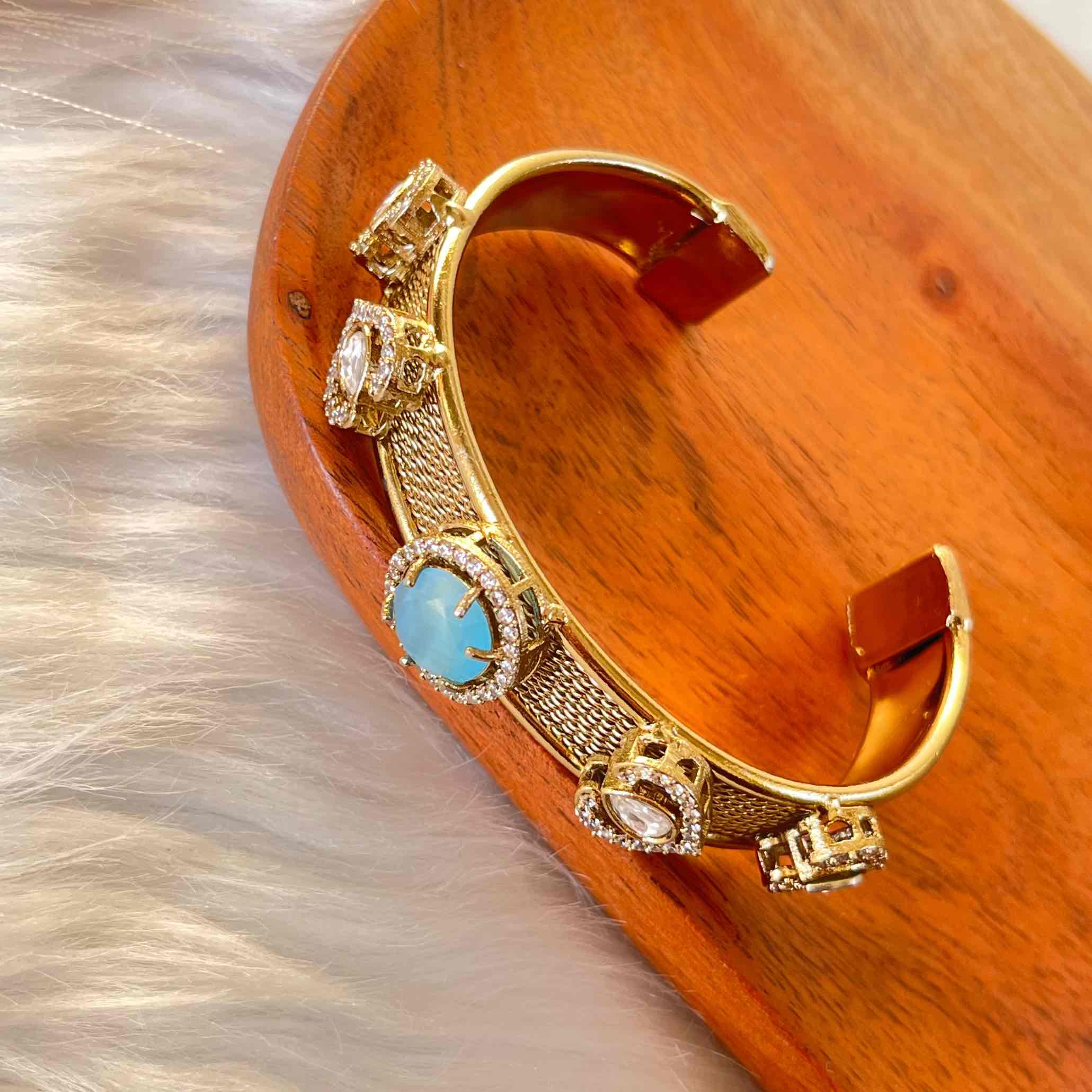 Blue Heart Fusion Bangle