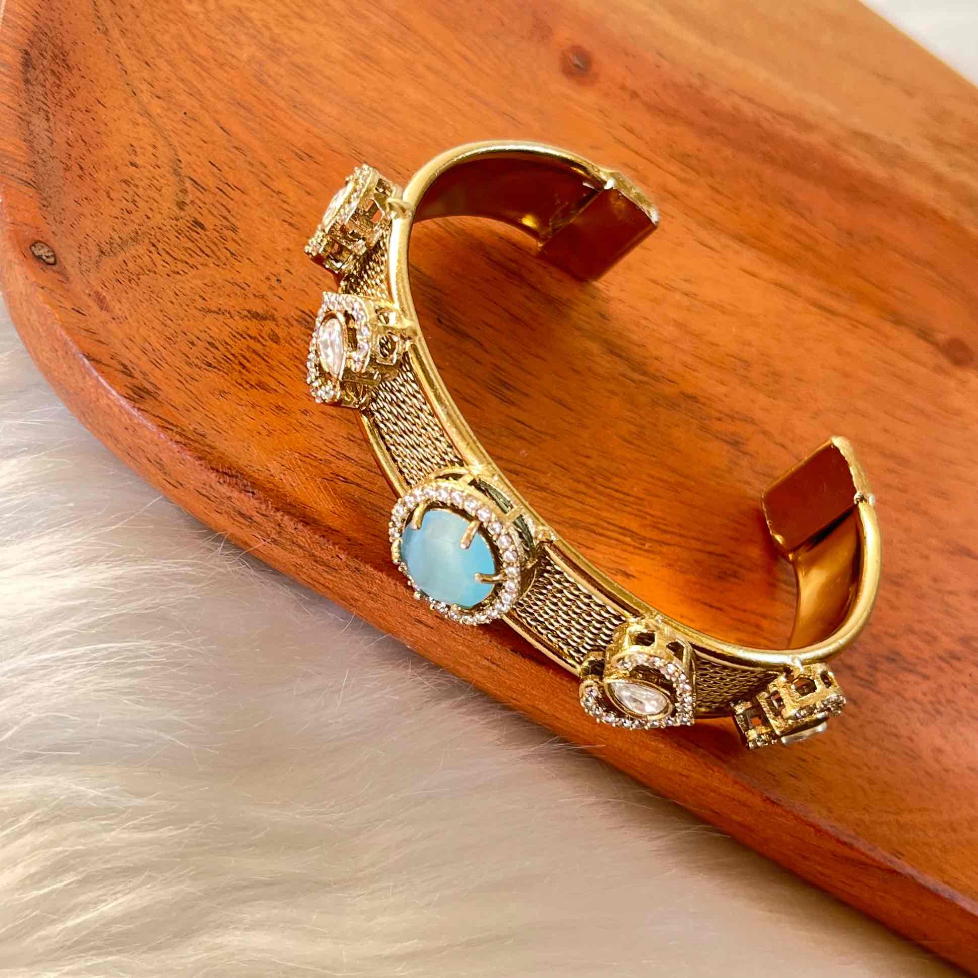 Blue Heart Fusion Bangle