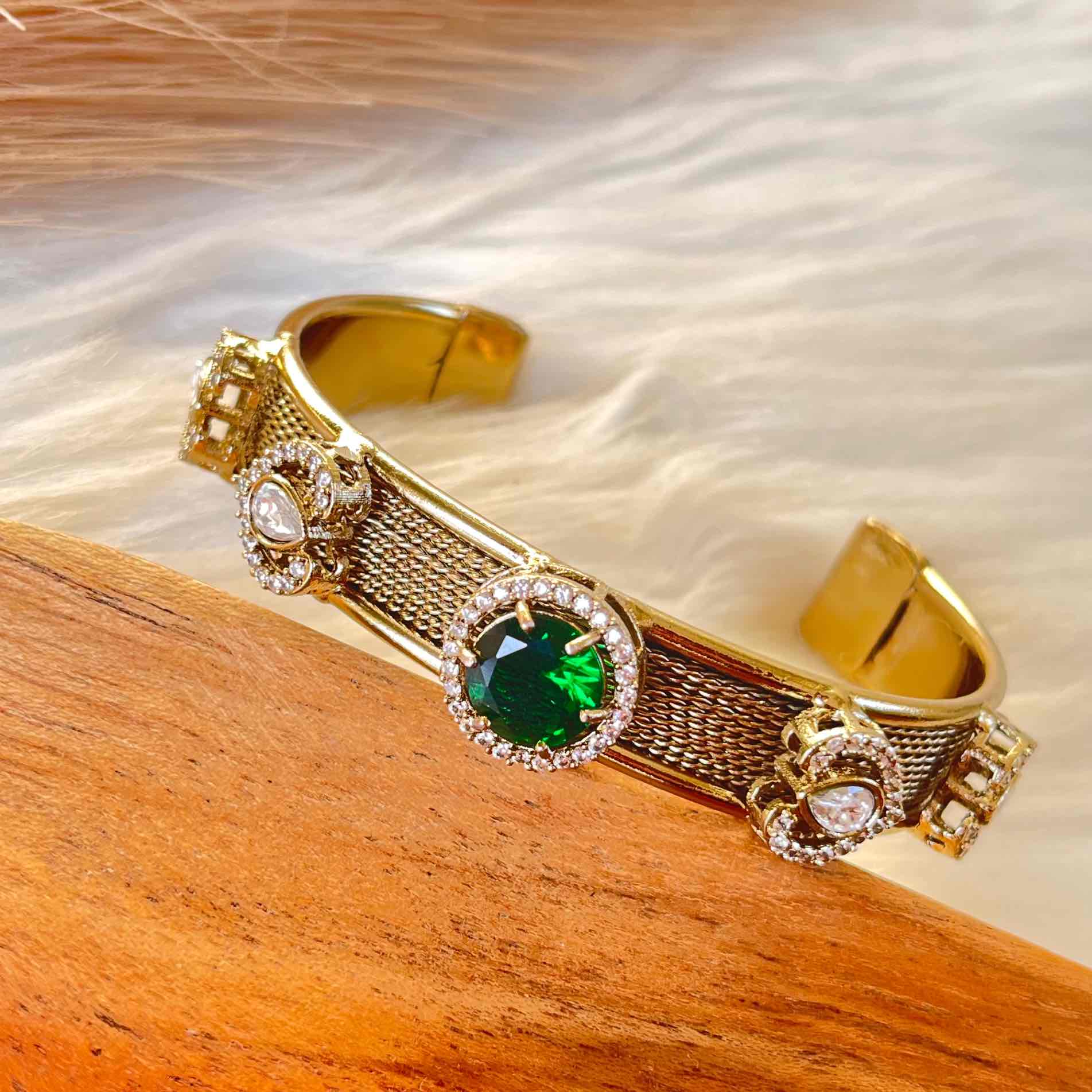 Green Heart Fusion Bangle