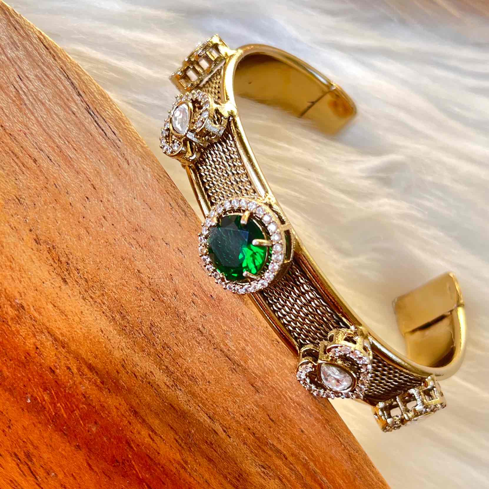 Green Heart Fusion Bangle