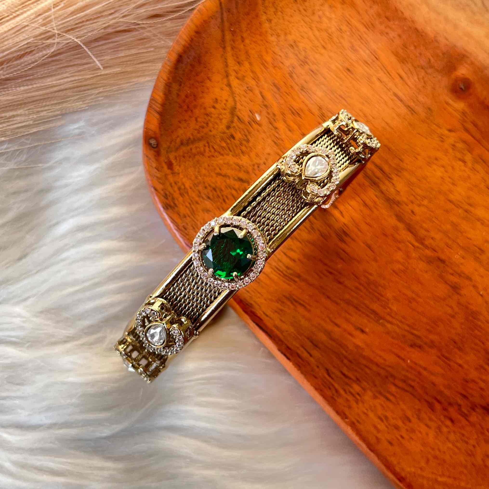 Green Heart Fusion Bangle