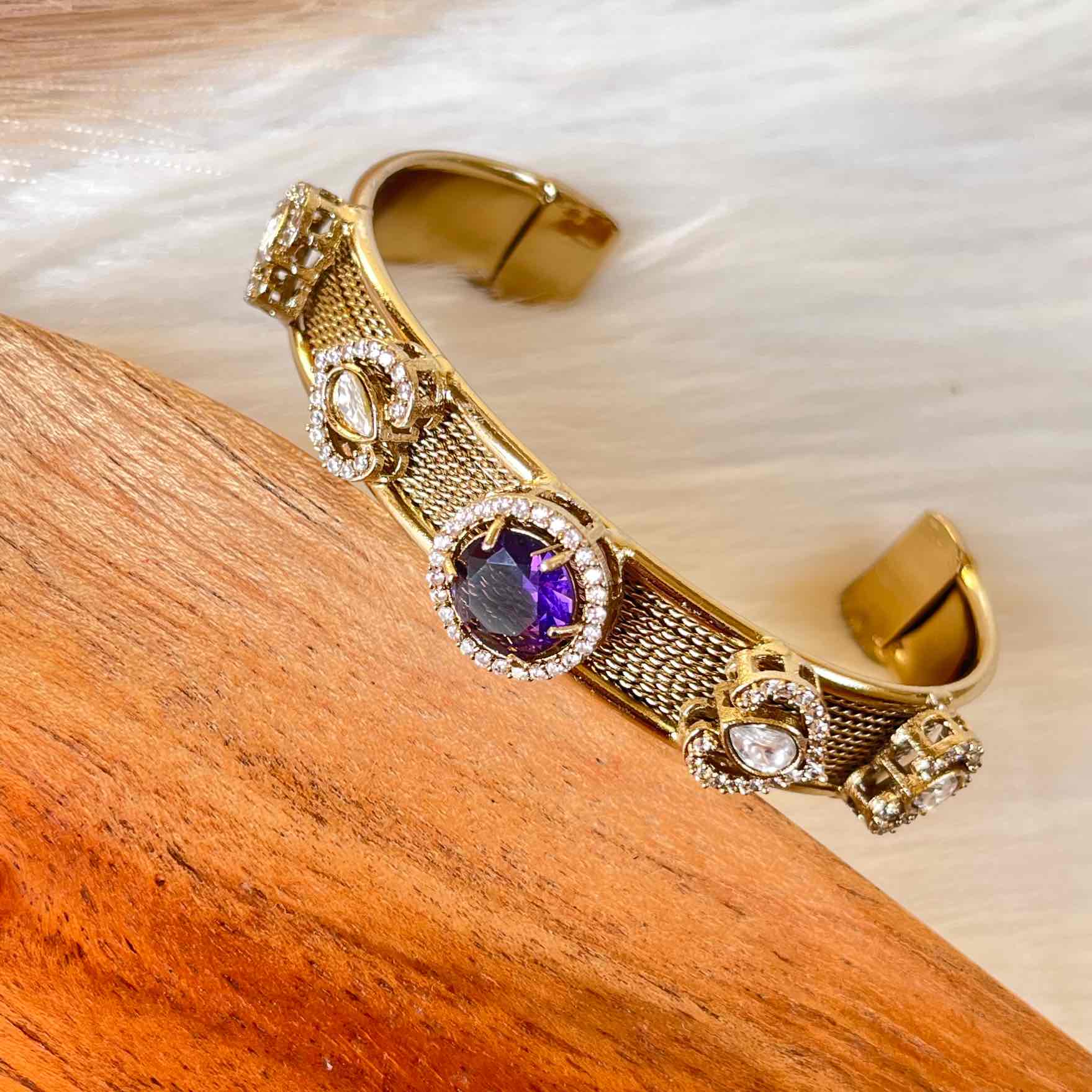 Purple Heart Fusion Bangle