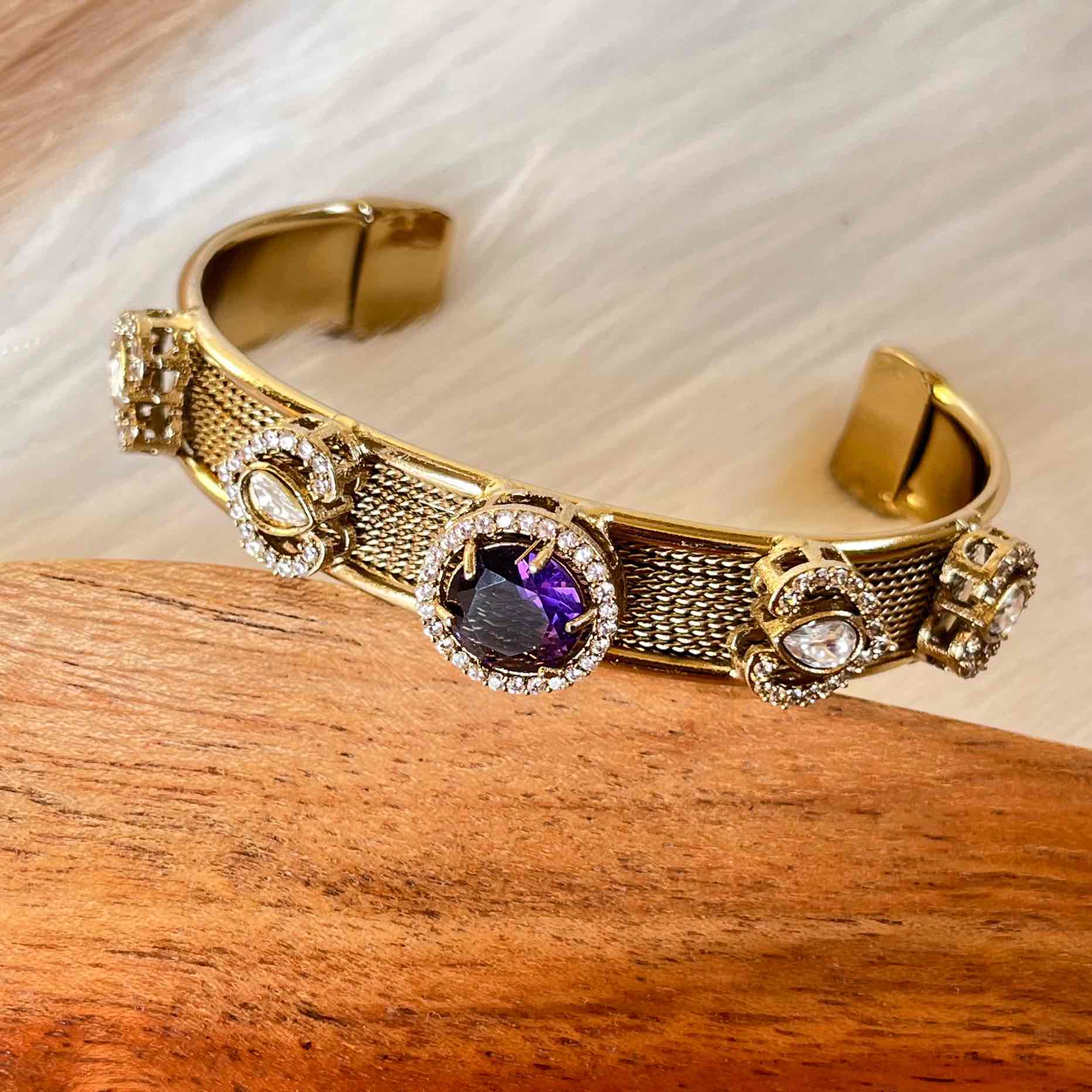 Purple Heart Fusion Bangle