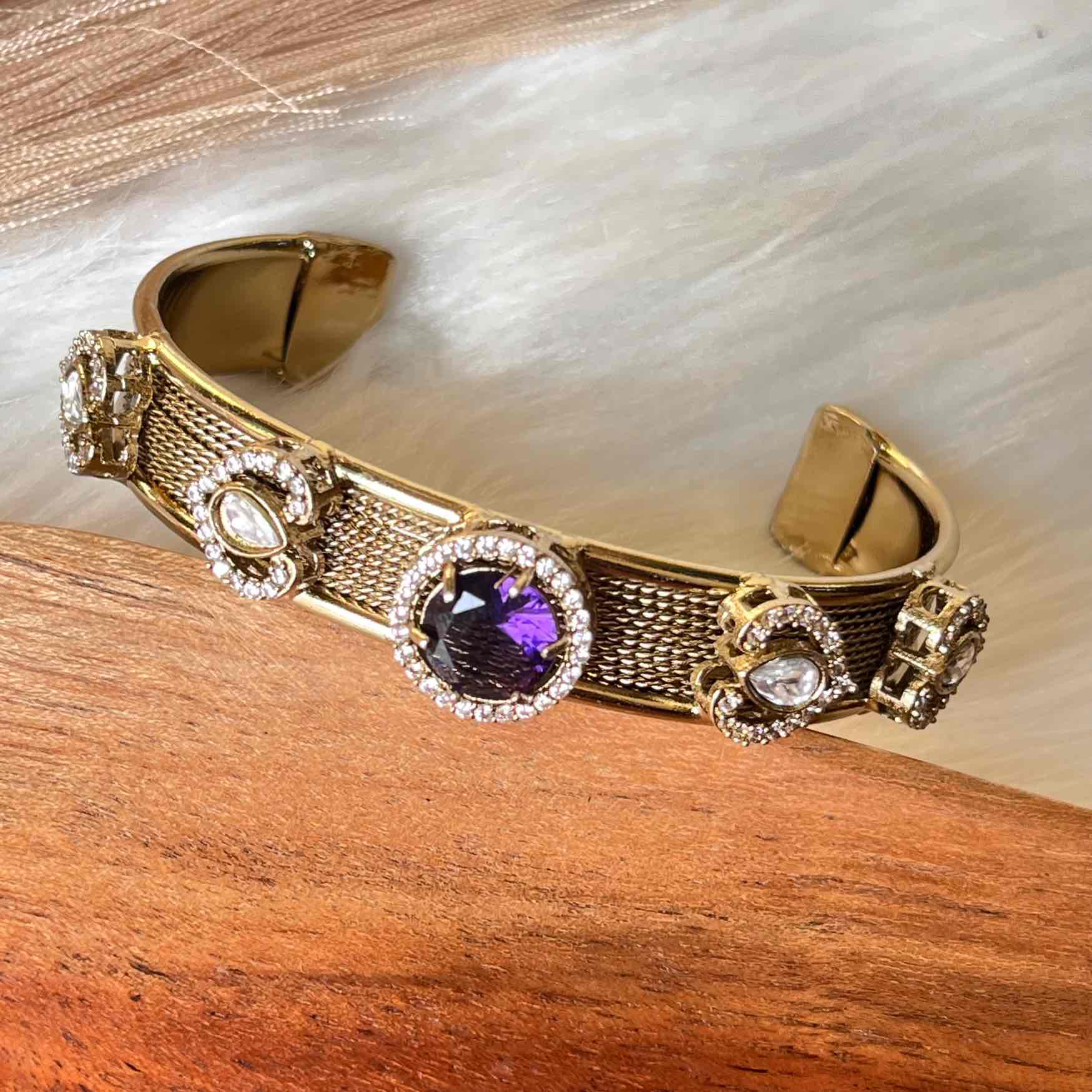 Purple Heart Fusion Bangle