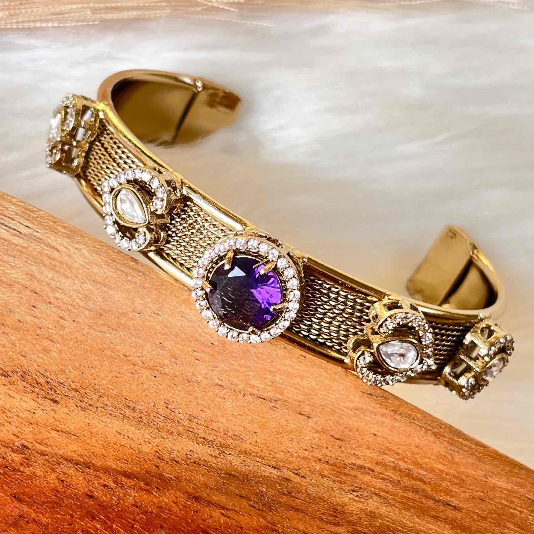 Purple Heart Fusion Bangle