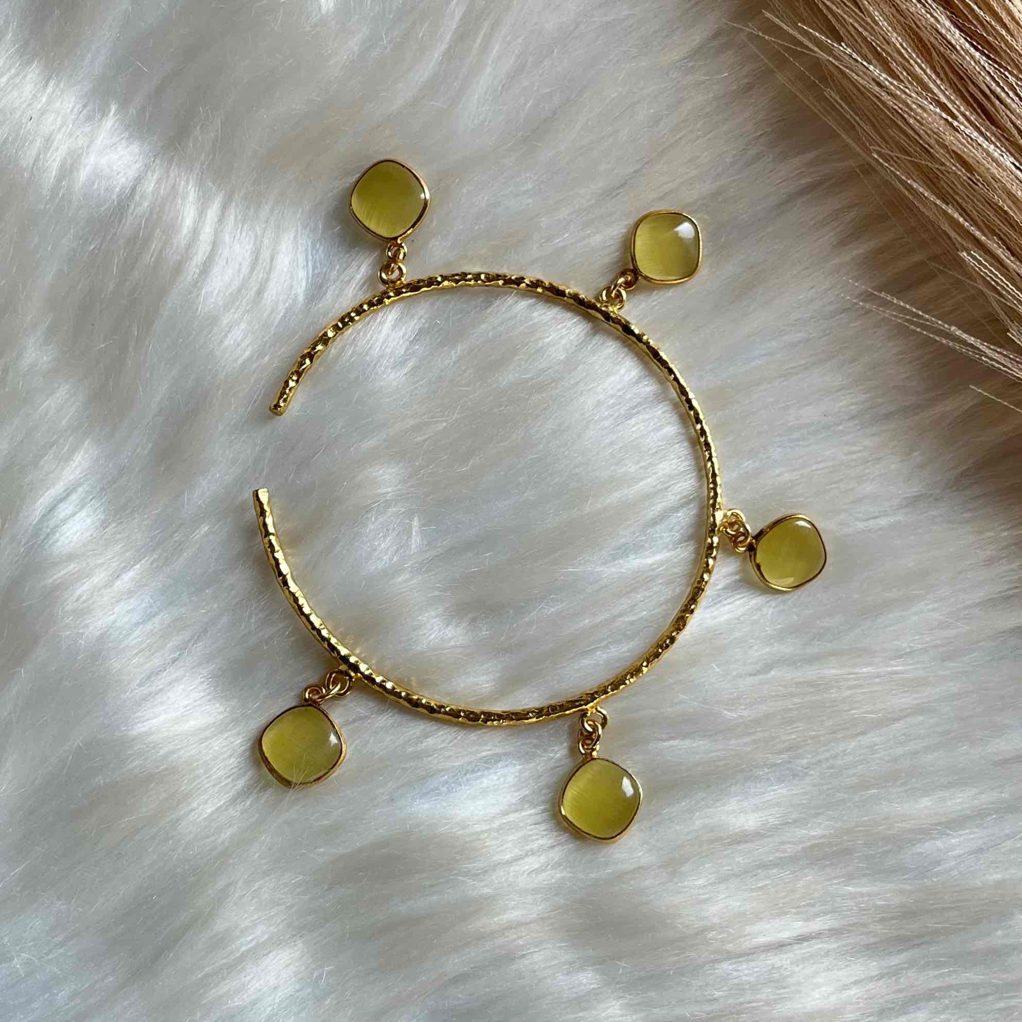 Yellow Round Golden Bracelet