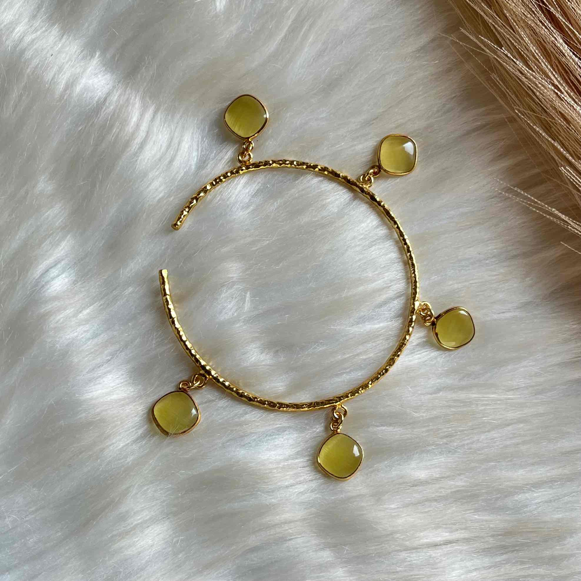 Yellow Round Golden Bracelet