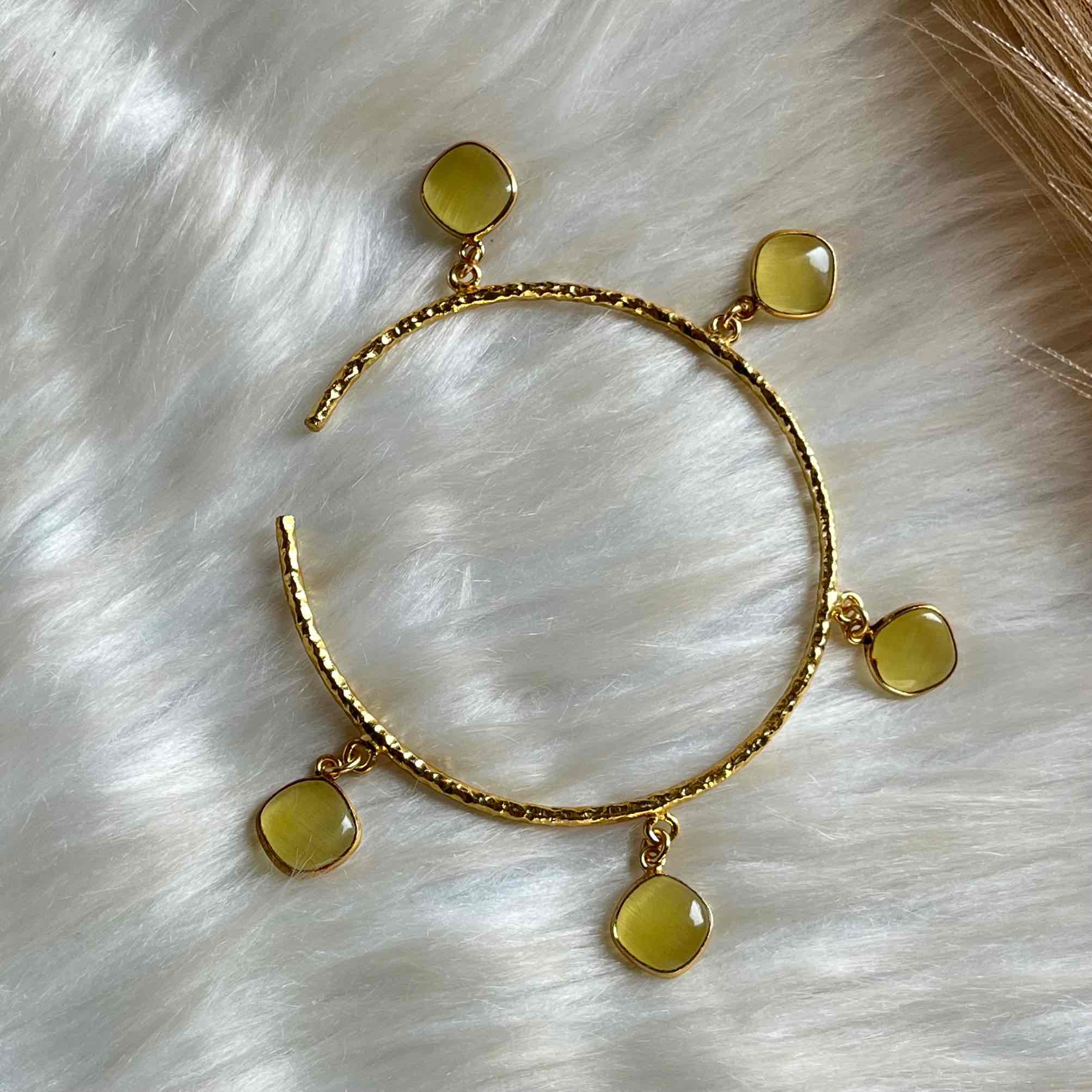 Yellow Round Golden Bracelet