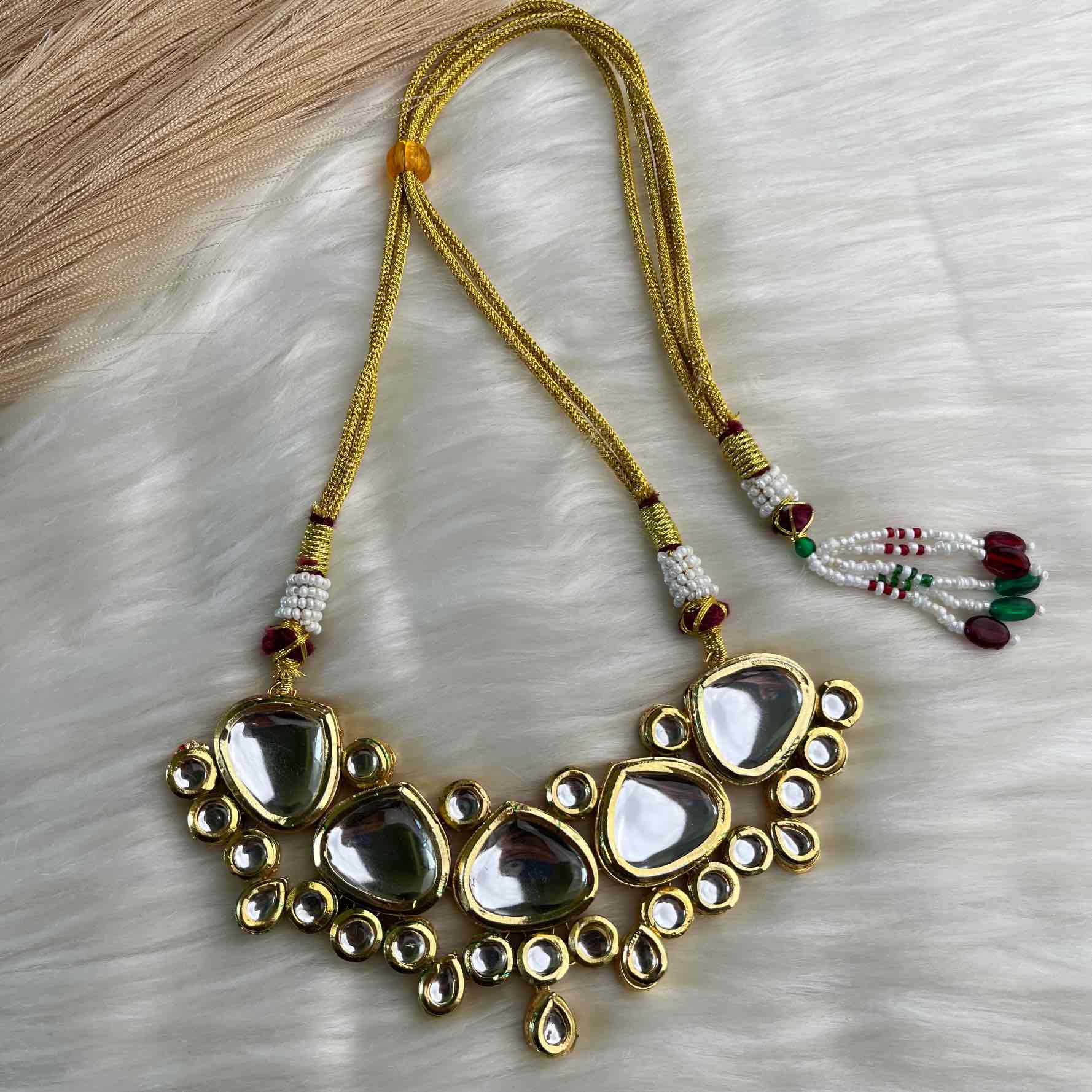 Abstract Glow Kundan Necklace Set